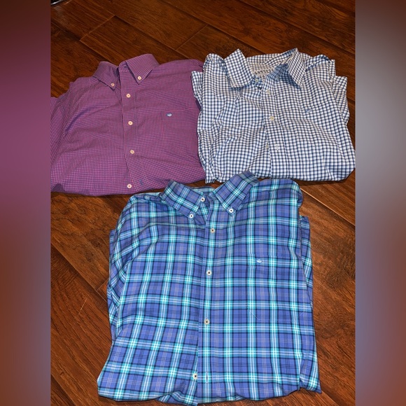 Men's Checkered Shirt Set - Blue, Purple, and Blue Check by southern tide - Picture 1 of 4